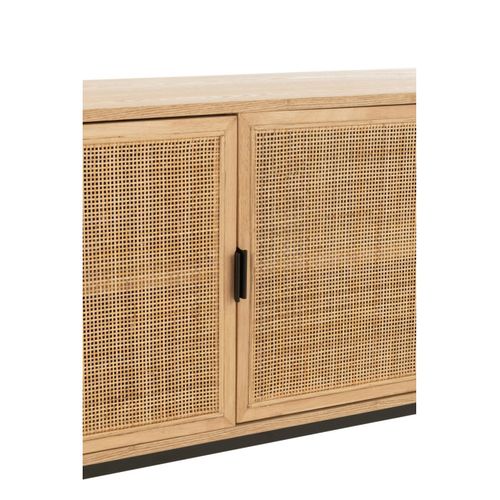 Meuble TV Cannage "kory" 120cm Naturel