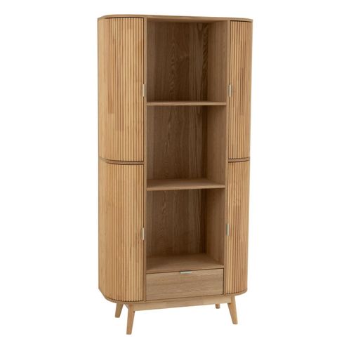 Bibliothèque En Bois "alta" 180cm Naturel