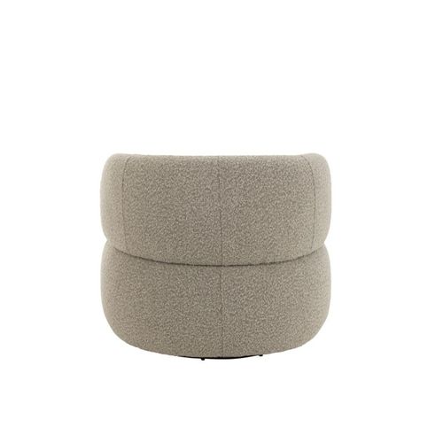 Fauteuil Pivotant Rond "cosy" 85cm Taupe