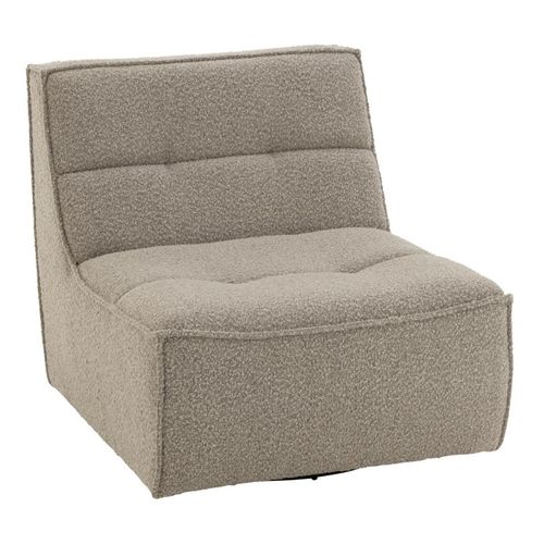 Fauteuil Pivotant "cosy" 97cm Taupe