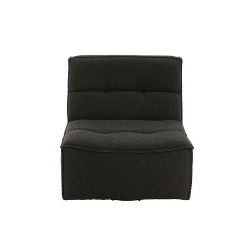 Fauteuil Pivotant "cosy" 97cm Noir