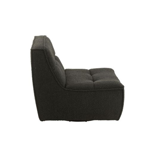 Fauteuil Pivotant "cosy" 97cm Noir