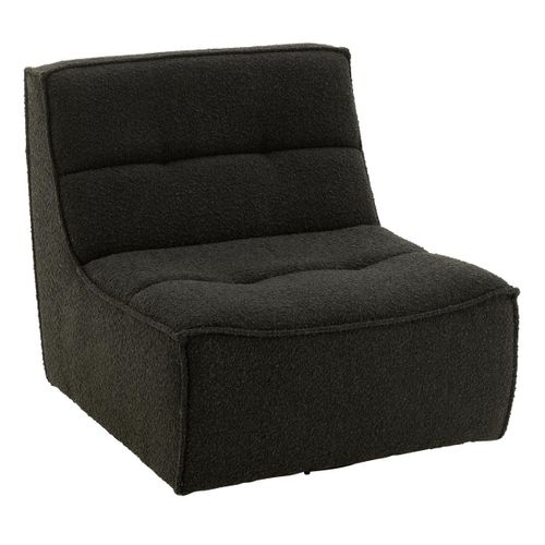 Fauteuil Pivotant "cosy" 97cm Noir