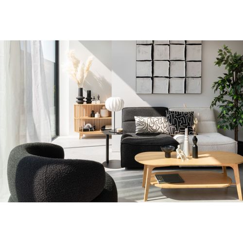 Table Basse Ovale En Bambou "johnnie" 120cm Naturel