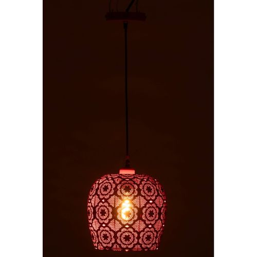 Lampe Suspension En Métal "alive" 39cm Rouge
