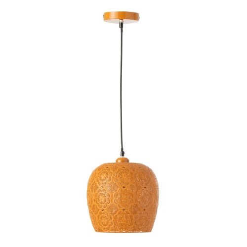 Lampe Suspension En Métal "alive" 39cm Orange