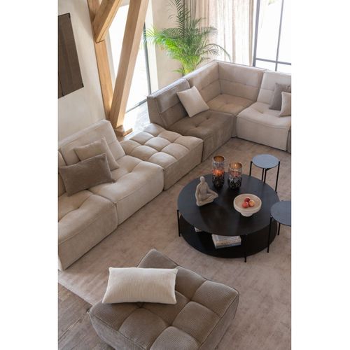 Table Basse Bois Avec Étagère Ouverte - 113x113x38 Cm - Marron Foncé