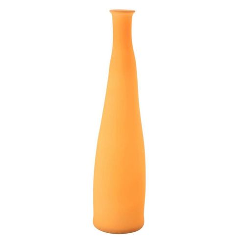 Vase Bouteille En Verre "neon" 80cm Orange
