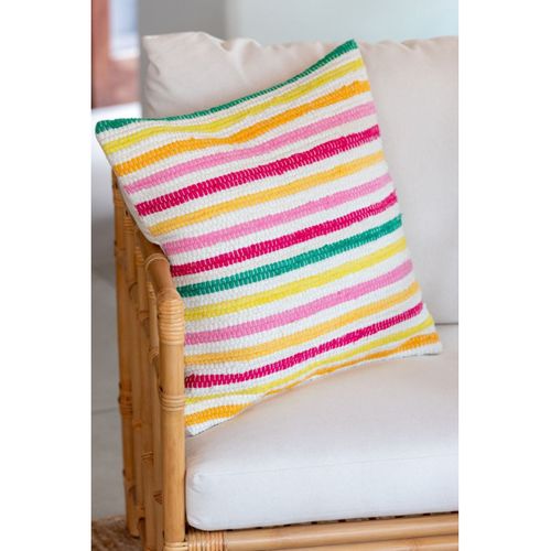 Coussin Déco En Coton "cocoon" 50x50cm Multicolore