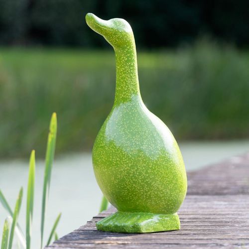 Statue Oie Extérieur "wyatt" 60cm Vert