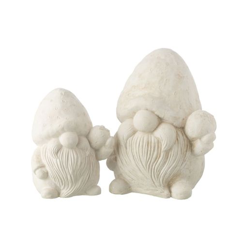 Statue Déco Extérieur "lutin" 34cm Beige