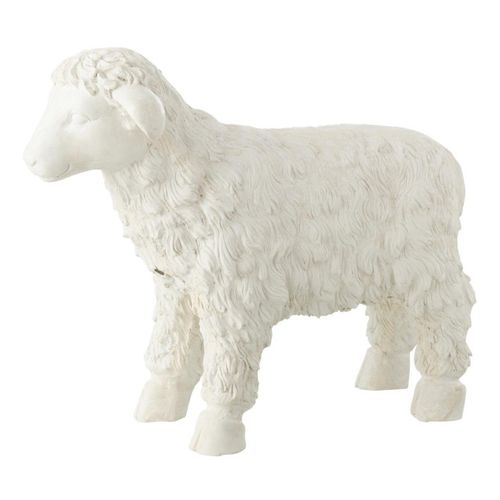Statue Déco Extérieur "mouton" 49cm Beige