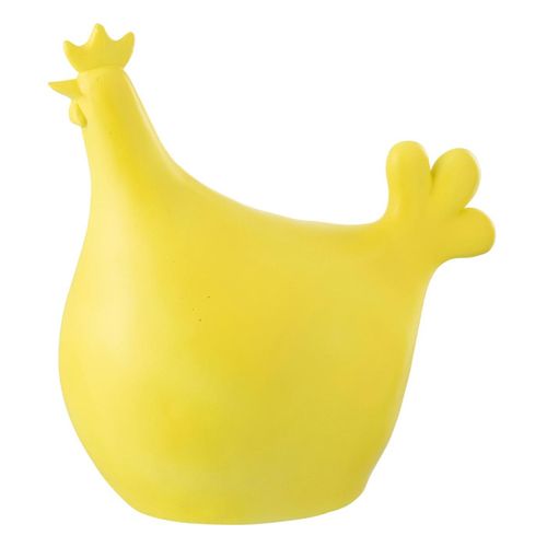 Statuette Coq Extérieur "alfredo" 35cm Jaune