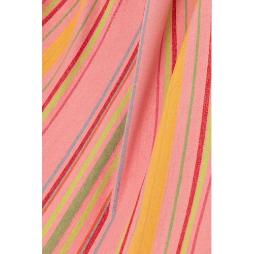 Hamac En Tissu "rayures" 200cm Rose Clair