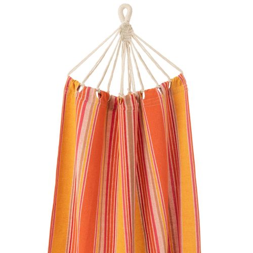 Hamac En Tissu "rayures" 200cm Orange