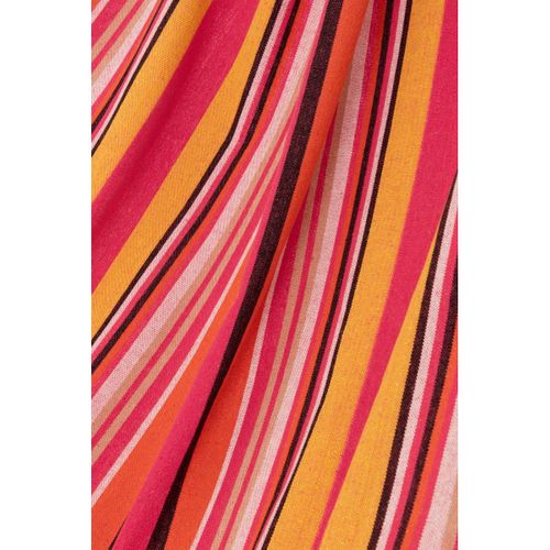 Hamac En Tissu "rayures" 200cm Rose Foncé