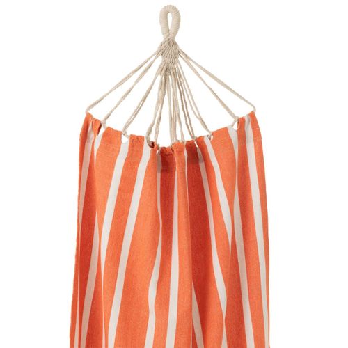Hamac En Tissu "petites Rayures" 200cm Orange