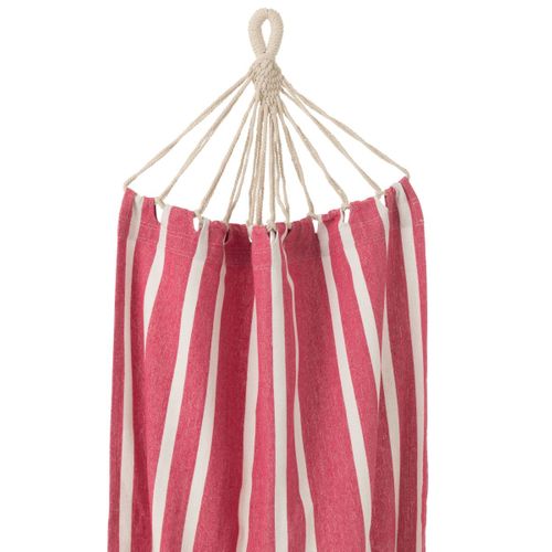 Hamac En Tissu "petites Rayures" 200cm Rose