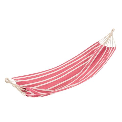 Hamac En Tissu "petites Rayures" 200cm Rose