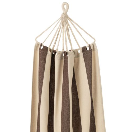 Hamac En Tissu "grandes Rayures" 200cm Marron