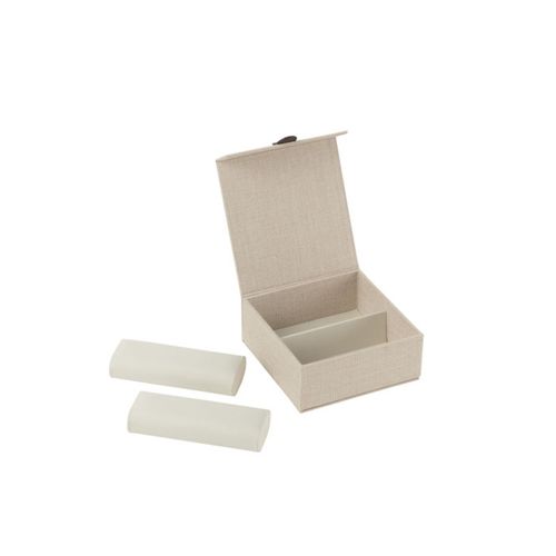 Boîte à Montres En Tissu "ericka" 16cm Gris