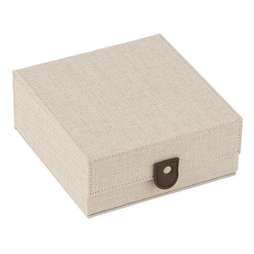 Boîte à Montres En Tissu "ericka" 16cm Gris