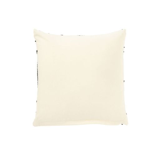 Coussin Déco En Coton "courbes" 50x50cm Blanc
