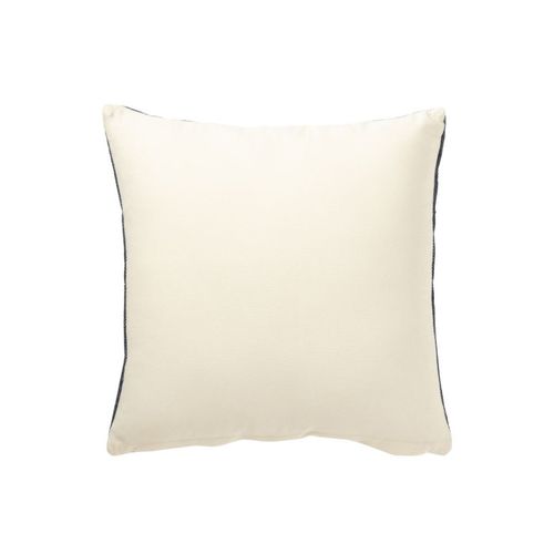 Coussin Déco En Coton "ethique" 45x45cm Bleu Foncé