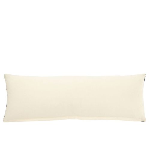 Coussin Déco En Coton "ethique" 35x100cm Bleu Foncé