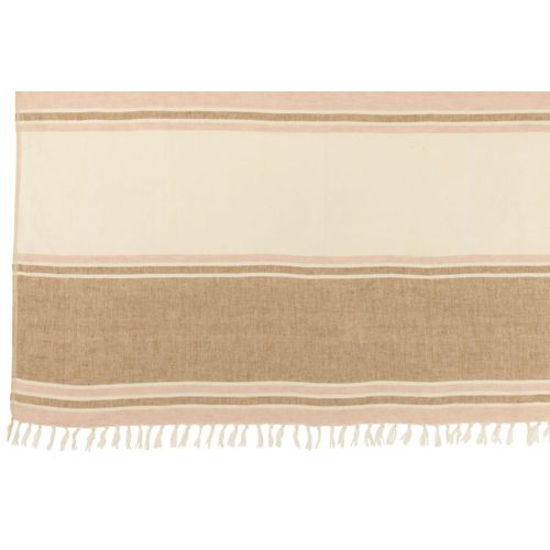 Plaid En Lin "rayures" 130x180cm Multicolore