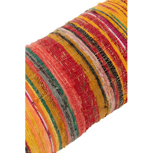 Coussin Traversin Déco "chindi" 30x80cm Multicolore