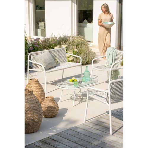 Vase Déco En Jonc "tressé" 30cm Naturel