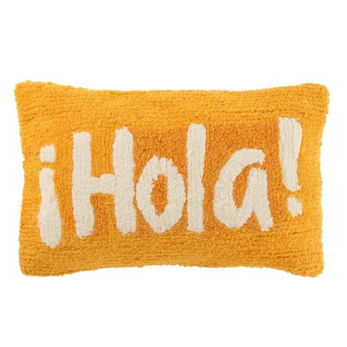 Coussin Déco Tufté Hola "polly" 30x50cm Orange