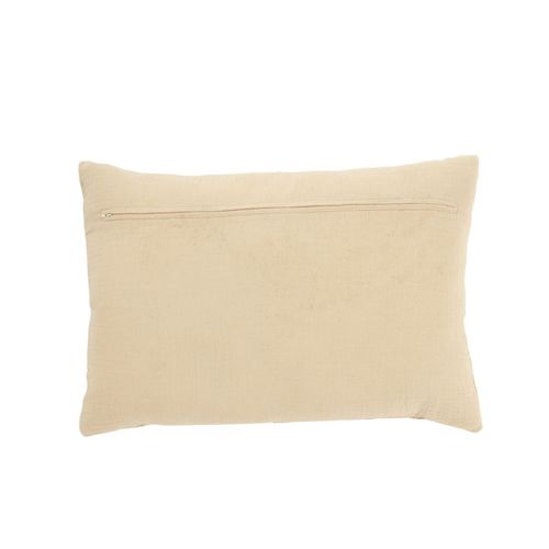 Coussin Déco En Lin "noreen" 40x60cm Beige et Orange