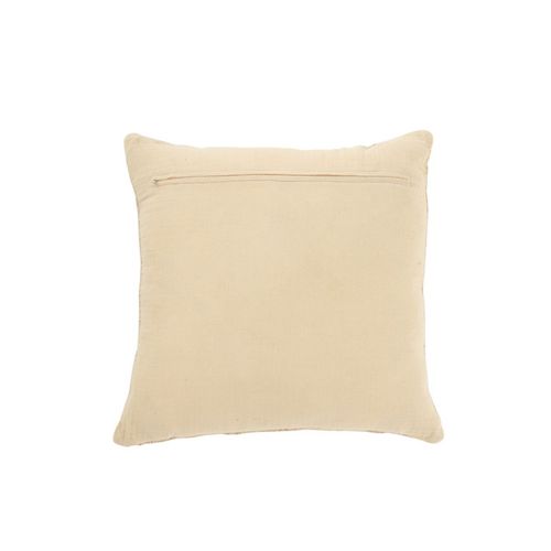 Coussin Déco En Lin "noreen" 45x45cm Beige et Orange