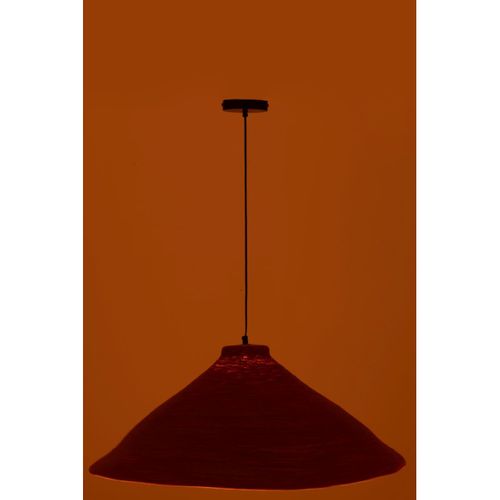 Lampe Suspension En Jonc De Mer "angelique" 82cm Terracotta