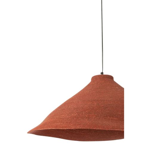 Lampe Suspension En Jonc De Mer "angelique" 82cm Terracotta
