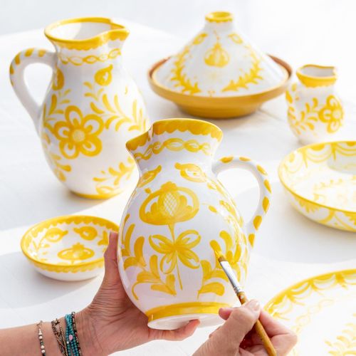 Pichet En Céramique "granada" 3,3l Jaune