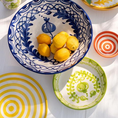 Coupelle Basse En Céramique "granada" 25cm Vert