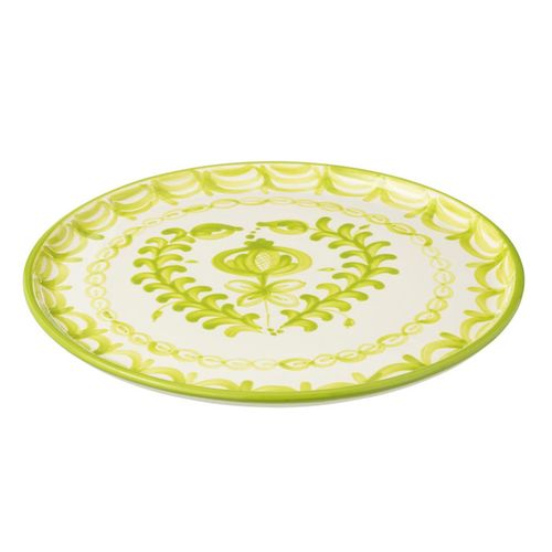 Assiette De Présentation En Céramique "granada" 34cm Vert