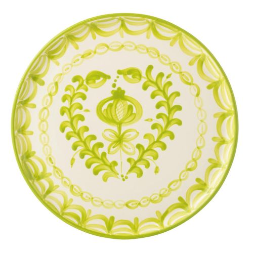 Assiette De Présentation En Céramique "granada" 34cm Vert