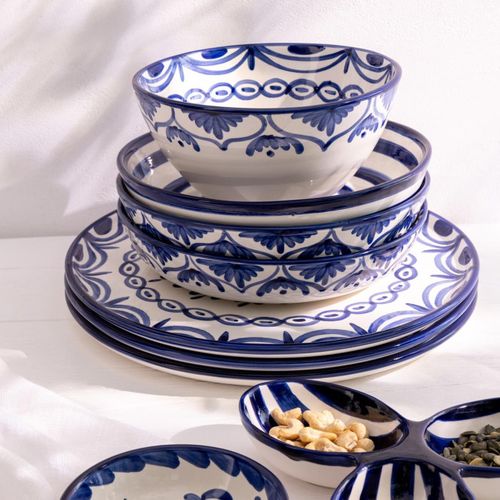 Coupelle En Céramique "granada" 22cm Bleu Cobalt