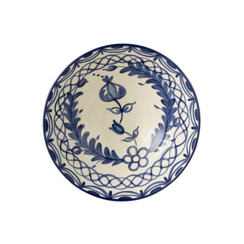 Saladier En Céramique "granada" 40cm Bleu Cobalt