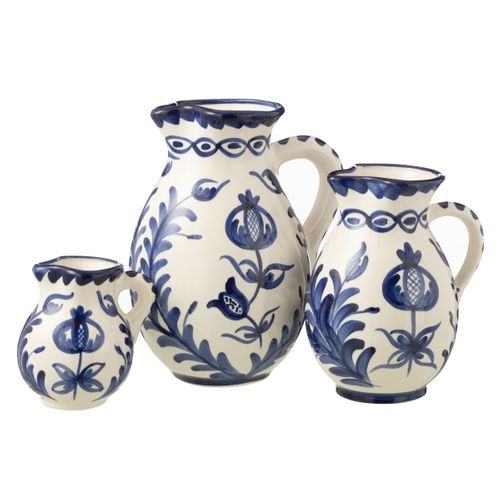Pichet En Céramique "granada" 3,3l Bleu Cobalt