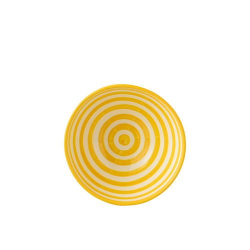 Saladier En Céramique "granada Rayure" 28cm Jaune