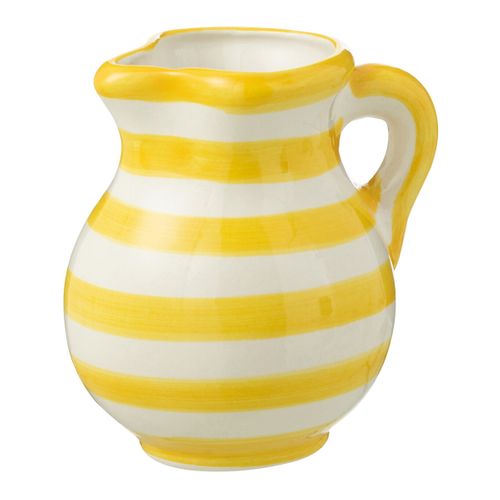 Pichet En Céramique "granada Rayure" 0,5l Jaune