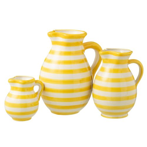 Pichet En Céramique "granada Rayure" 1,6l Jaune