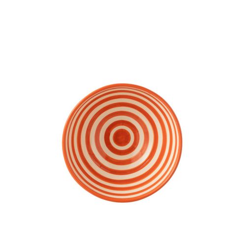 Saladier En Céramique "granada Rayure" 28cm Orange