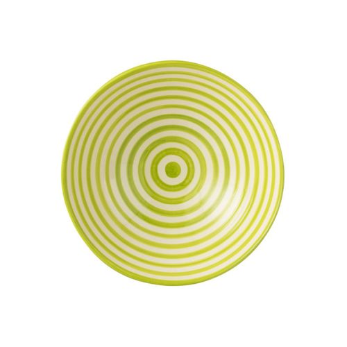 Saladier En Céramique "granada Rayure" 40cm Vert