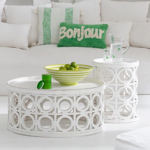 Saladier En Céramique "granada Rayure" 40cm Vert